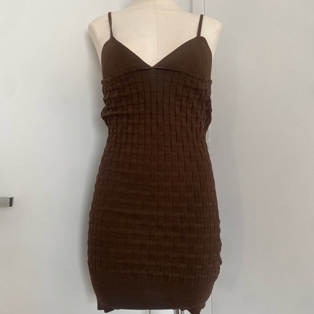 Brand new Brown Jacquemus knit dress